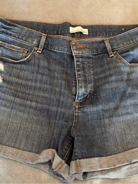 LOFT Women’s Medium Blue Denim Rolled-Hem Shorts